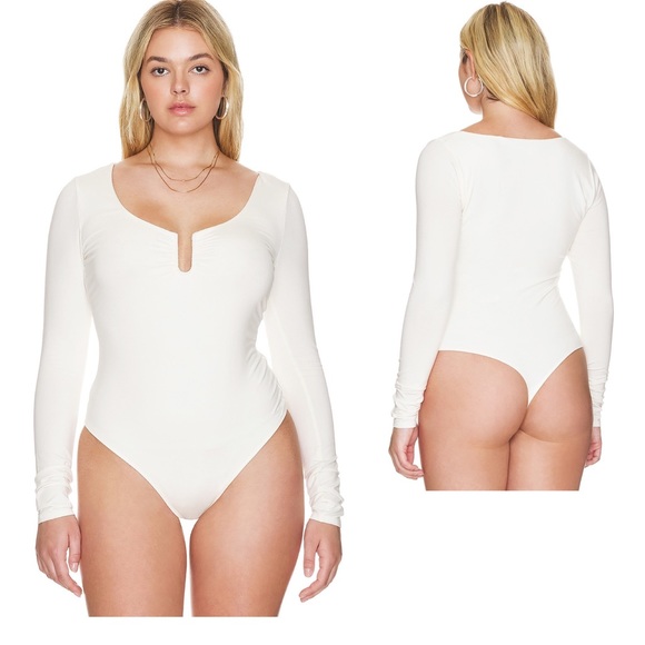 GOOD AMERICAN Good Touch U-Ring Long Sleeve Bodysuit 5 (2XL) - Picture 2 of 8